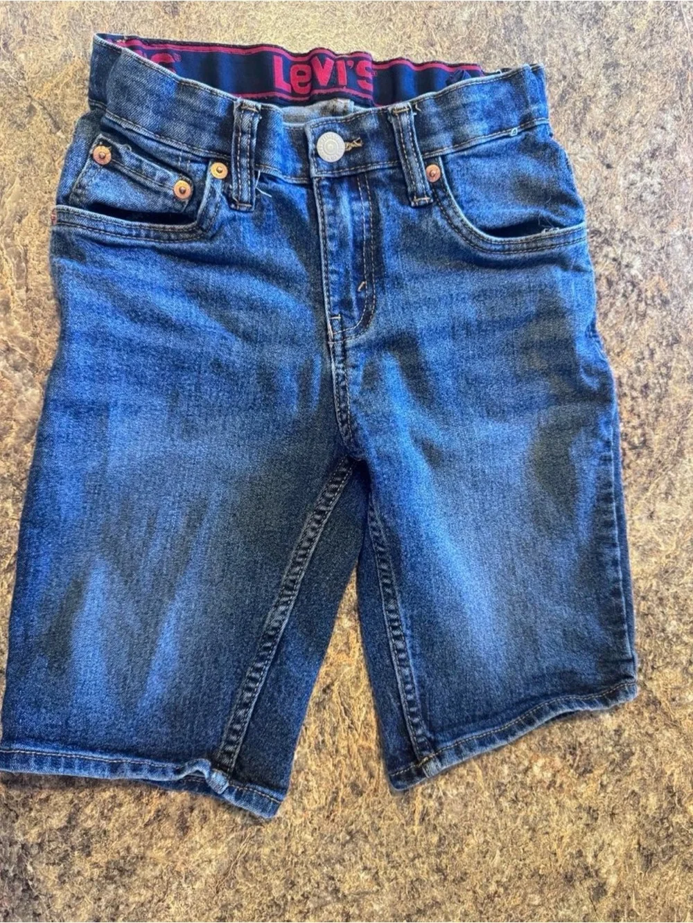 Levi's Kids Blue Denim Shorts